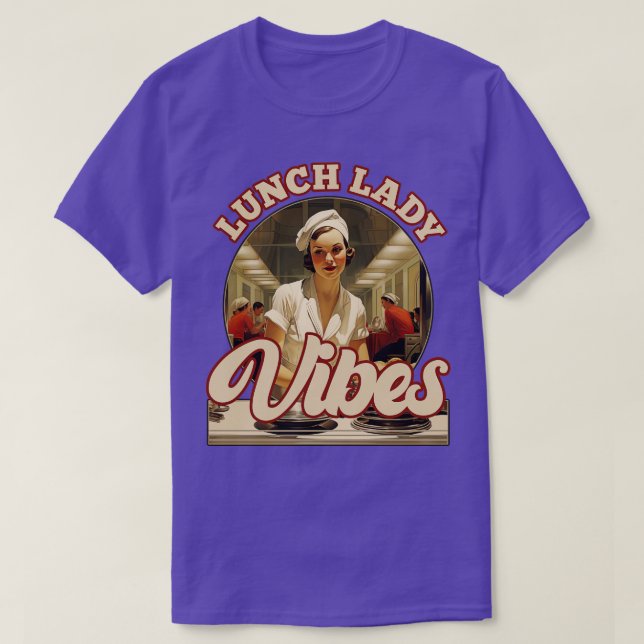 Camiseta Almuerzo retro vintage Lady Vibes (Diseño del anverso)
