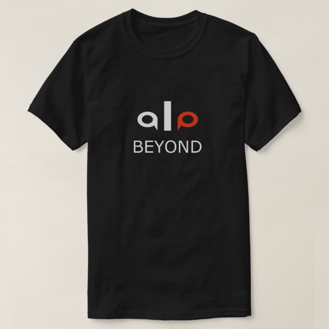 Camiseta ALO Beyond – Minimalist Modern Typography T-Shirt (Diseño del anverso)