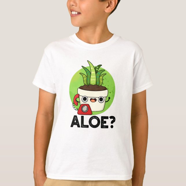 Camiseta Aloe Funny Plant Hello Pun (Anverso)