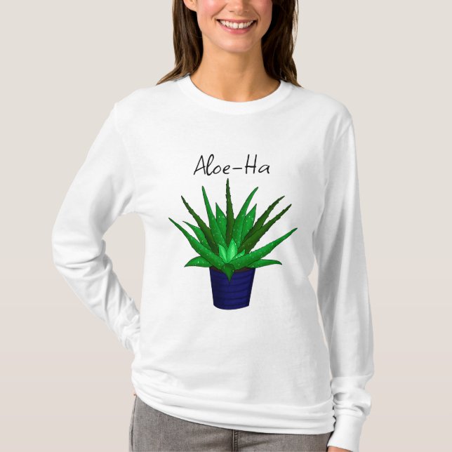 Camiseta Aloe-Ha Plant Pun (Anverso)