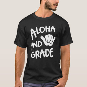 Camiseta Aloha 2º Grado De Vuelta A La Escuela Hawaii Shaka