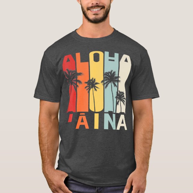 Camiseta Aloha Aina Hawaii Soberanía de la Independencia (Anverso)
