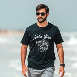 Camiseta Aloha Bass Hawaii Fisherman Style