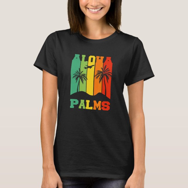 Camiseta Aloha Beach Hawaii Palm Trepical (Anverso)