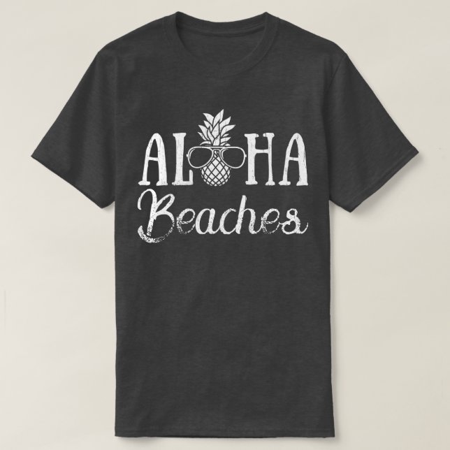 Camiseta Aloha Beach Pineapple Hawaii (Diseño del anverso)