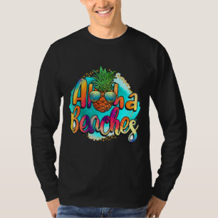 Camiseta Aloha Beach Pineapple Summer Tie Dye Hippie