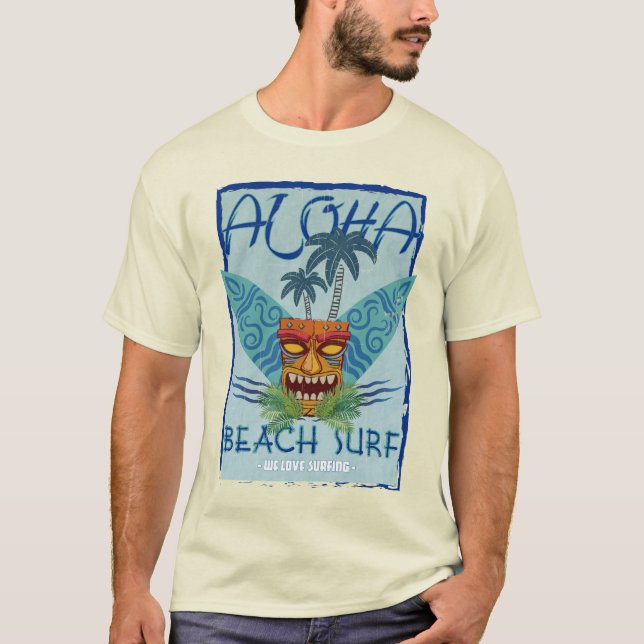 Camiseta Aloha - Beach Surf (Anverso)