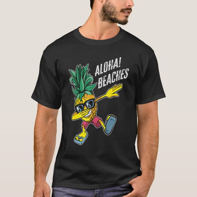 Camiseta Aloha Beach Vaca, isla tropical hawaiana (Anverso)