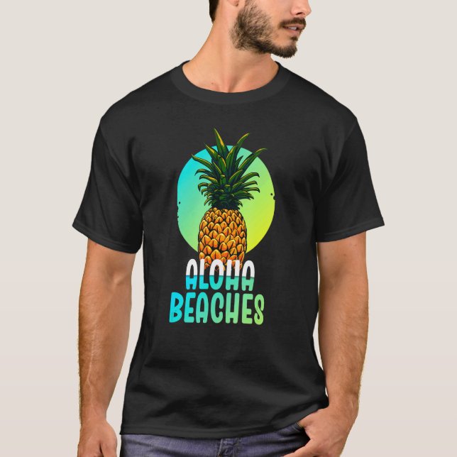 Camiseta Aloha Beach Vaca, isla tropical hawaiana (Anverso)