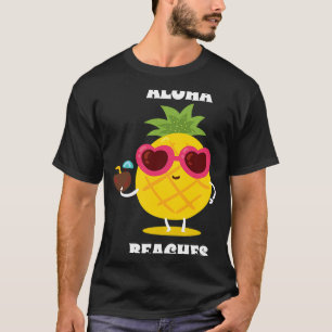 Camiseta Aloha Beaches coconut piña Hawai vacaciones