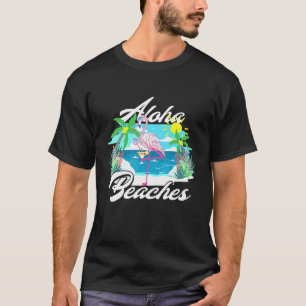 Camiseta Aloha Beaches Cócteles Flamingo verano hawaiano F