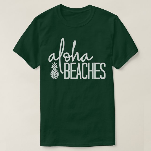 Camiseta Aloha Beaches Cute Beach Bridal Bachelorette Party (Diseño del anverso)