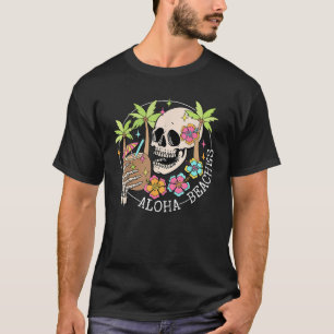 Camiseta Aloha Beachs Skeleton vacaciones de verano familia