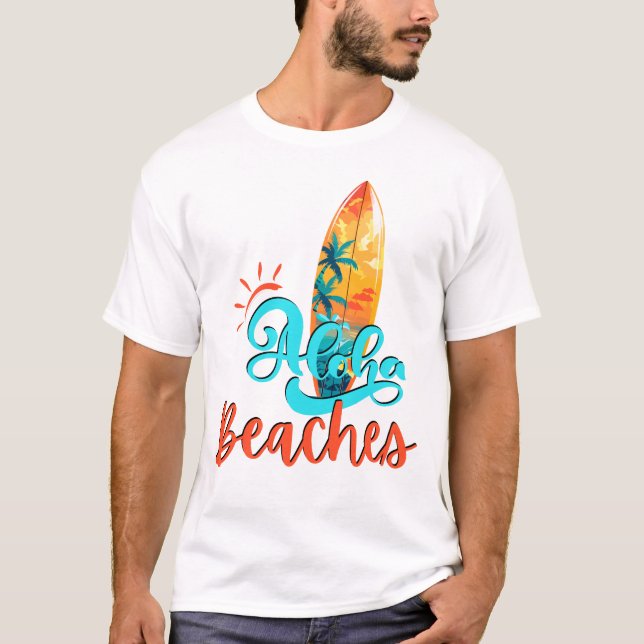 Camiseta Aloha Beach's White (Anverso)