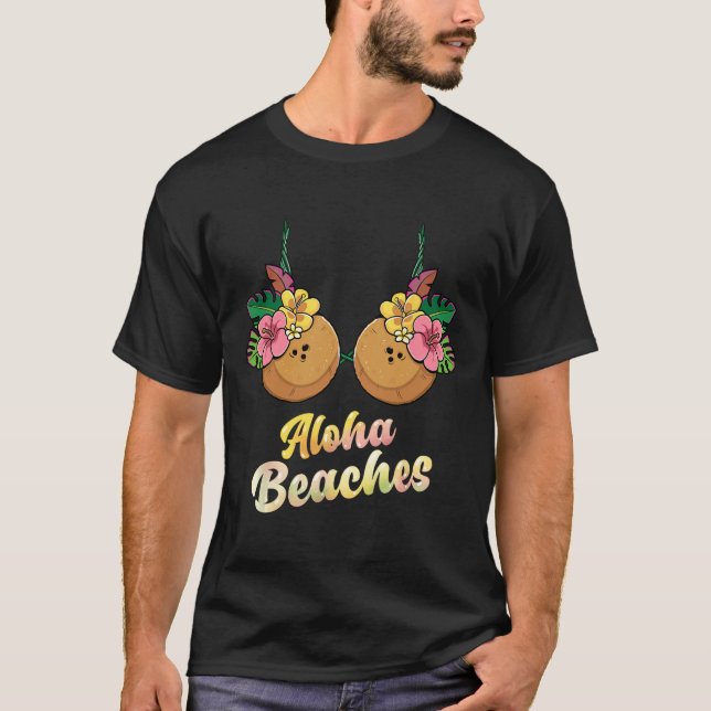 Camiseta Aloha Bebe Gracioso Coco De Verano Y Flor Bra (Anverso)