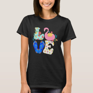 Camiseta Aloha Bebe Hawai Cocktail Flamingo
