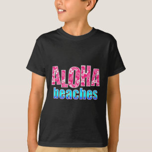 Camiseta Aloha Bebe Hibiscus Pink Flower Hawaii