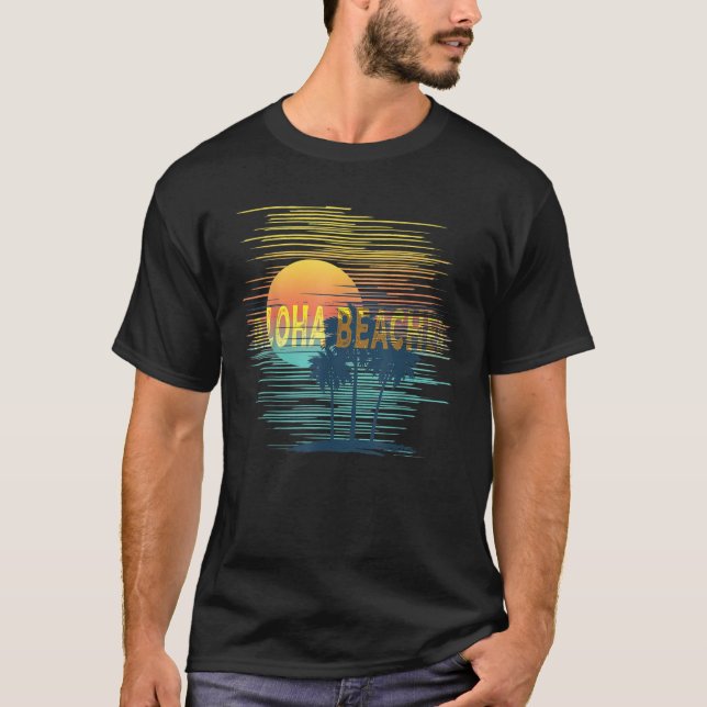 Camiseta Aloha Bebe Vintage Sunset Hawaii Hawaii Summe (Anverso)