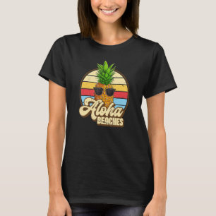 Camiseta Aloha Bebidas Pineapple Gafas De Sol Aloha Hawaii