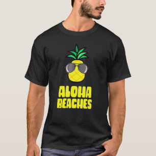 Camiseta Aloha Bebidas Pineapple Gafas de sol Hawai Tiki