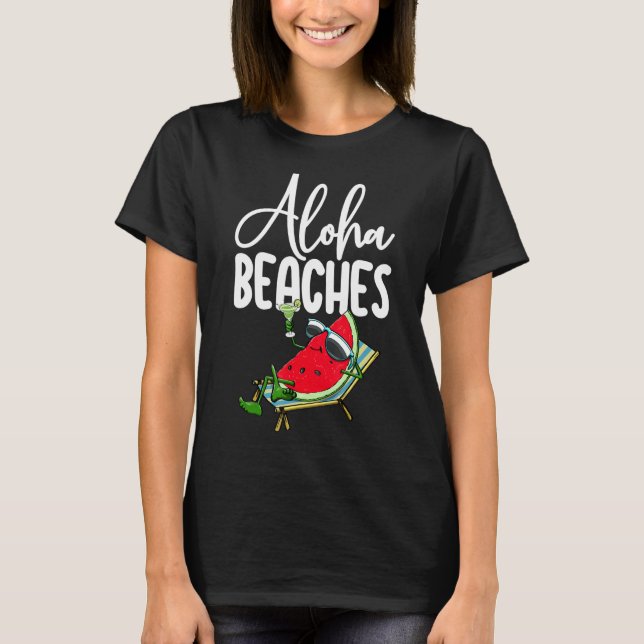 Camiseta Aloha Bebidas sandía Las mujeres aman la fruta de  (Anverso)