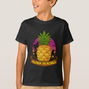 Camiseta Aloha Beis Hawaii Amantes del Estado de la Piña de