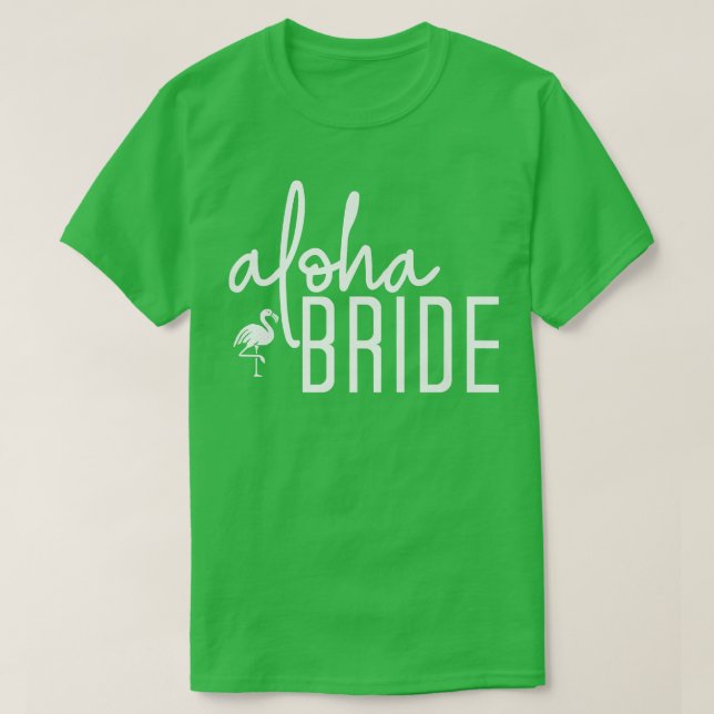 Camiseta Aloha Bride Cute Beach Bridal Bachelorette Party M (Diseño del anverso)