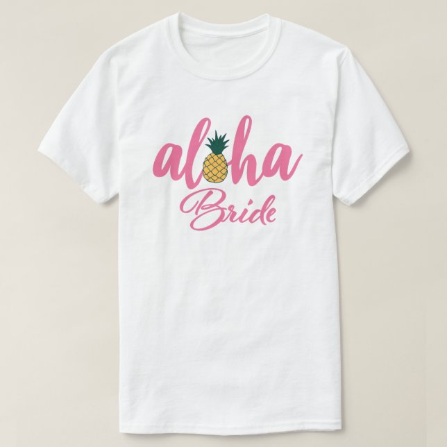 Camiseta Aloha Bride White (Diseño del anverso)