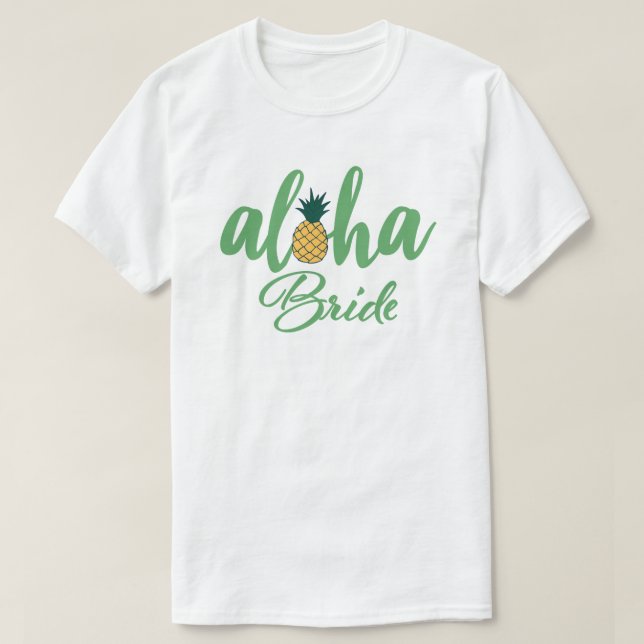 Camiseta Aloha Bride White T-Shirt (Diseño del anverso)