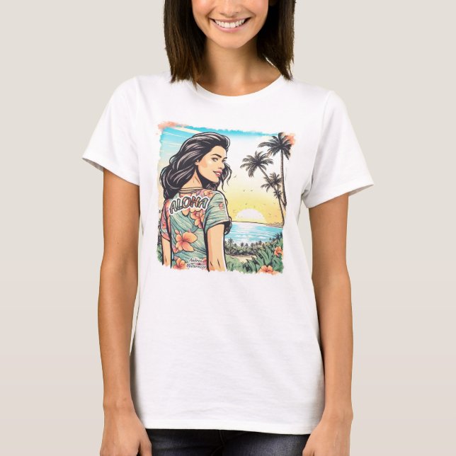 Camiseta Aloha Chica (Anverso)