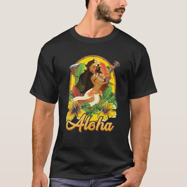 Camiseta Aloha Dance Hawaii Chica Hawai Bailarina De Famili (Anverso)