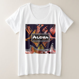 Camiseta Aloha de estilo hawaiano moderno