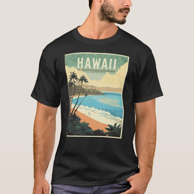 Camiseta Aloha de Hawaii Vintage Travel (Anverso)