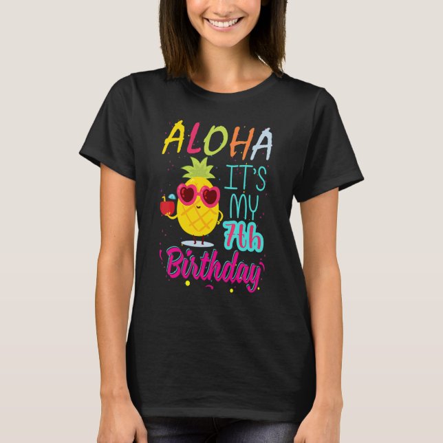 Camiseta Aloha es mi bebé de 7 años en Hawaii (Anverso)