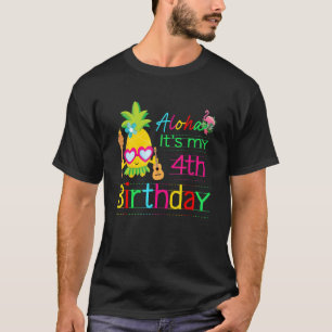 Camiseta Aloha es mi cuarto cumpleaños Chicas de verano en