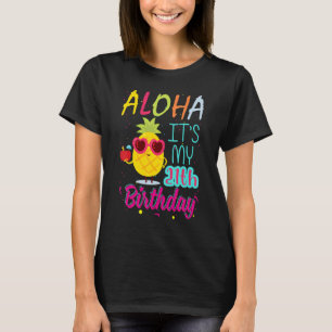 Camiseta Aloha es mi cumpleaños número 21, hawaiano, niño d