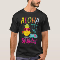 Aloha es mi cumpleaños número 24, hawaiano, niño d
