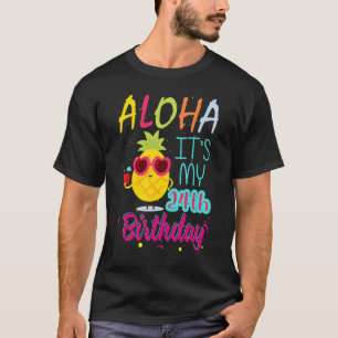 Camiseta Aloha es mi cumpleaños número 24, hawaiano, niño d