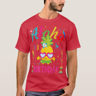 Camiseta Aloha, es mi cumpleaños, una Chica hawaiana