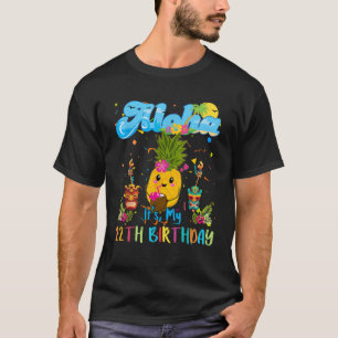 Camiseta Aloha es mi duodécimo cumpleaños 12 años niños haw