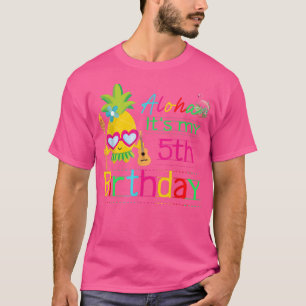 Camiseta Aloha es mi mentón de los Chicas de verano de Hawá