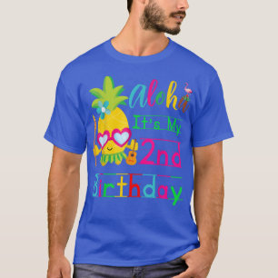 Camiseta Aloha es mi segundo cumpleaños, niñas hawaianas 2