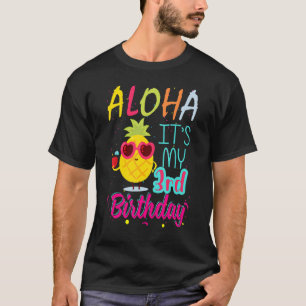 Camiseta Aloha es mi tercer cumpleaños hawaiano tres años n