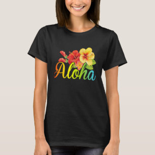 Camiseta Aloha Flower Hawaii Beach Aloha