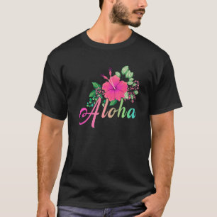 Camiseta Aloha Flower Hawaii Hawaii Surf Island