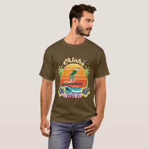 Camiseta Aloha Hawái con flores de hibisco