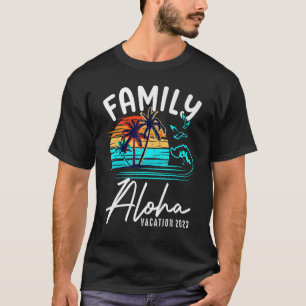 Camiseta Aloha Hawái Vacaciones Hawaianas 2023 Familiares C