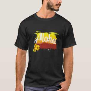 Camiseta Aloha Hawaiano Retro Tiki Vintage Maui Ohana Premi