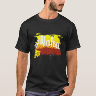 Camiseta Aloha Hawaiano Tiki Retro Vintage Maui Ohana