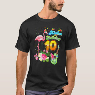 Camiseta Aloha Hawaii 10 Años Flamingo H